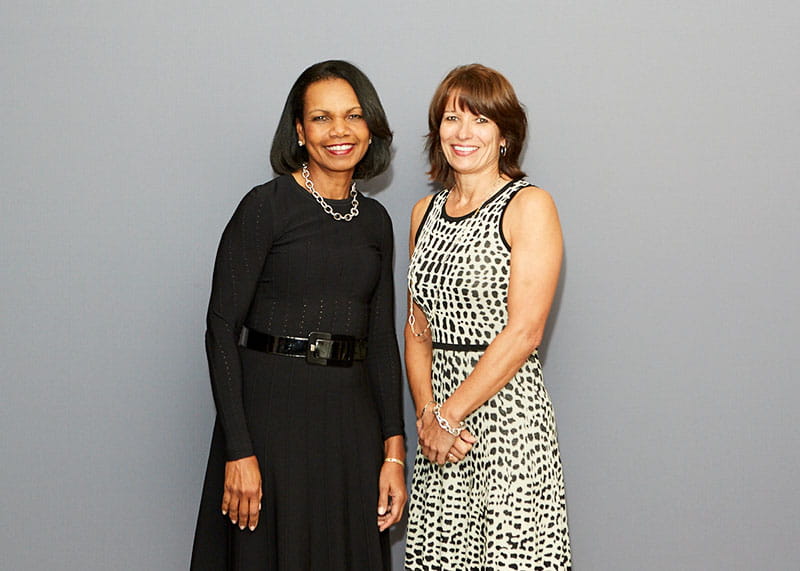Sonja with Condoleezza Rice